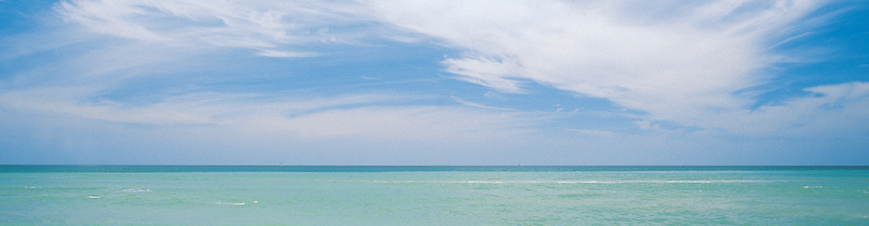 Beach water with sky