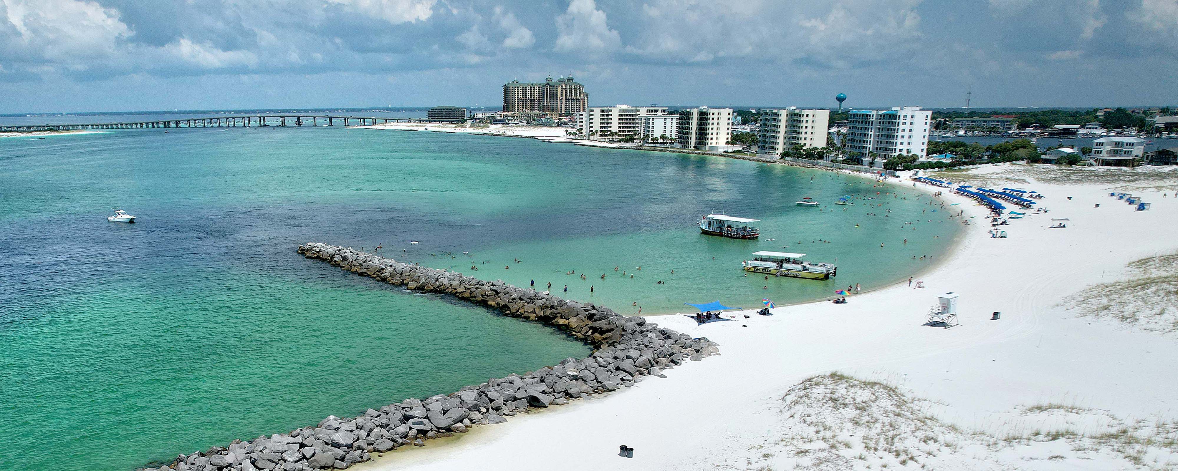 Aerial of the Destin Pass